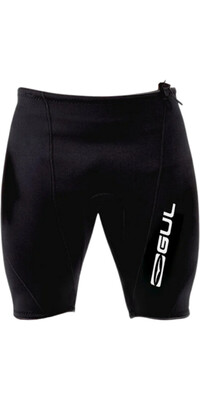 2024 Gul Mens Response 2mm Flatlock Wetsuit Shorts RE8302 - Black